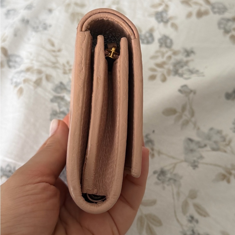 Authentic Gucci GG Marmont Blush Pink Leather Compact Wallet - Picture 8 of 17